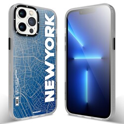 Apple iPhone 12 Pro Max Kılıf YoungKit World Trip Serisi Kapak New York