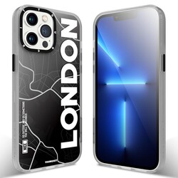 Apple iPhone 12 Pro Max Kılıf YoungKit World Trip Serisi Kapak London
