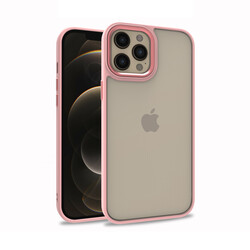 Apple iPhone 12 Pro Max Kılıf Zore Flora Kapak Rose Gold