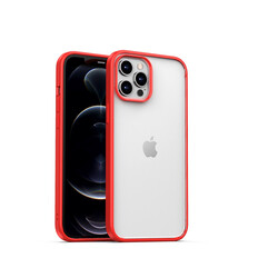 Apple iPhone 12 Pro Max Kılıf Zore Hom Silikon Kırmızı