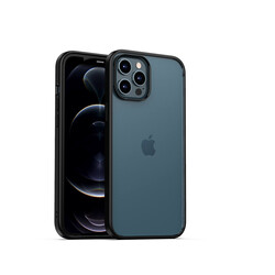 Apple iPhone 12 Pro Max Kılıf Zore Hom Silikon Siyah