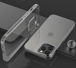 Apple iPhone 12 Pro Max Kılıf Zore İmax Silikon Renksiz