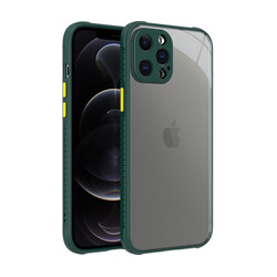 Apple iPhone 12 Pro Max Kılıf ​​Zore Kaff Kapak Koyu Yeşil