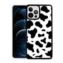 Apple iPhone 12 Pro Max Kılıf Zore M-Fit Desenli Kapak Cow No1