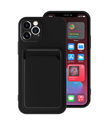 Apple iPhone 12 Pro Max Kılıf ​​Zore Ofix Kapak Siyah