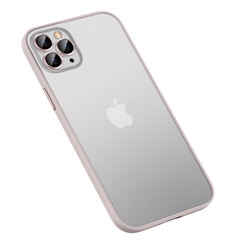 Apple iPhone 12 Pro Max Kılıf Zore Retro Kapak Rose Gold