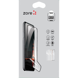 Apple iPhone 12 Pro Max Zore Fiber Nano Ekran Koruyucu Siyah