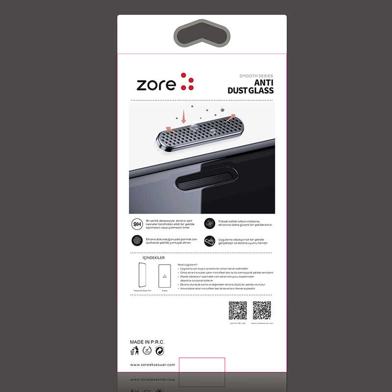 Apple iPhone 12 Pro Zore Anti-Dust Tempered Screen Protector - 5