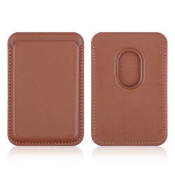 Apple iPhone 12 Pro Zore Cardsafe Card Holder Brown