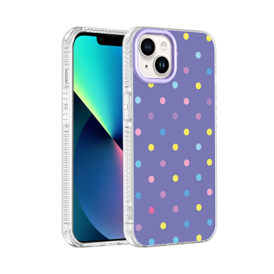Apple iPhone 13 Case Airbag Design Zore Potik Hard PC Cover Lila