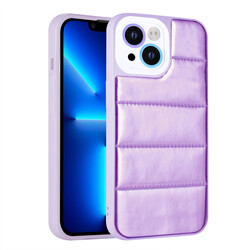 Apple iPhone 13 Case Camera Protected Colorful Zore Hopscotch Cover with Airbag Purple