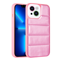 Apple iPhone 13 Case Camera Protected Colorful Zore Hopscotch Cover with Airbag Pink