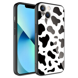 Apple iPhone 13 Case Camera Protected Patterned Hard Silicone Zore Epoksi Cover NO7