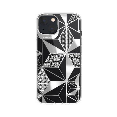 Apple iPhone 13 Case Double IMD Printed Licensed Switcheasy Artist Asanoha Cover Colorless