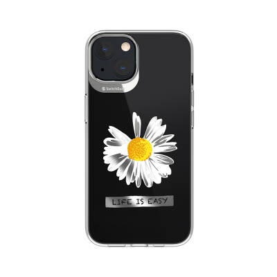 Apple iPhone 13 Case Double IMD Printed Licensed Switcheasy Artist Daisy Cover Colorless