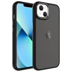 Apple iPhone 13 Case Frosted Hard PC Zore May Cover Black