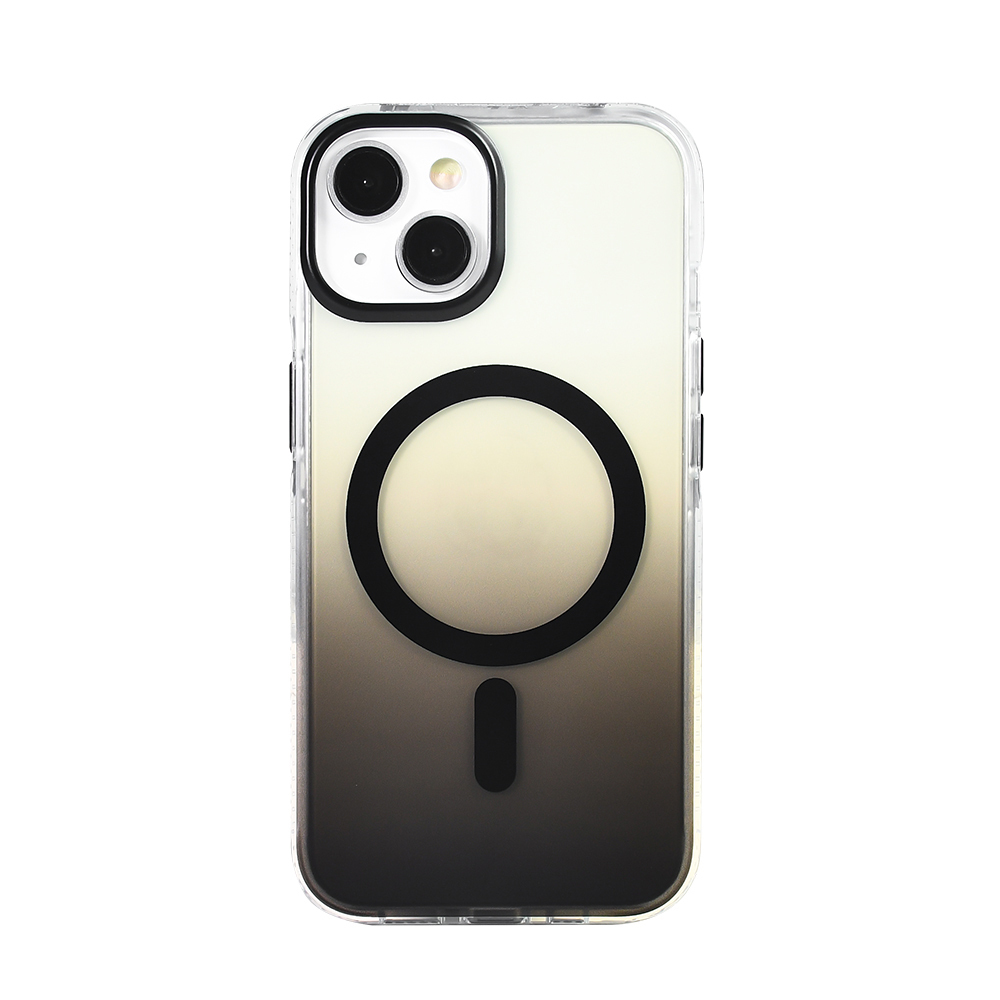 Apple iPhone 13 Case M-safe Charging Feature Transparent Color Transition Zore Toros Cover - 3