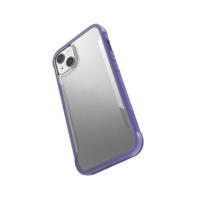 Apple iPhone 13 Case MagSafe Charging Airbag Raptic Terrain Series Transparent Back Cover Purple