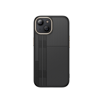 Apple iPhone 13 Case Magsafe Charging Feature Carbon Fiber Look Zore Antina Cover Black-Grey