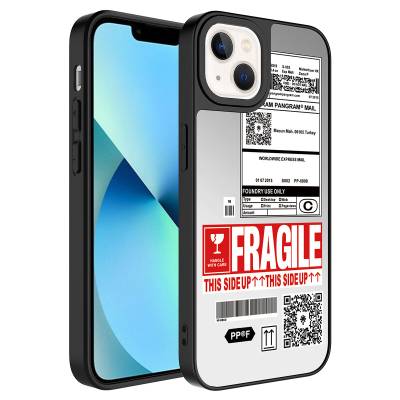 Apple iPhone 13 Case Mirror Patterned Camera Protected Glossy Zore Mirror Cover Fragile