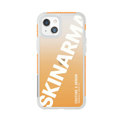 Apple iPhone 13 Case SkinArma Transparent Airbag Design Keisha Cover Orange