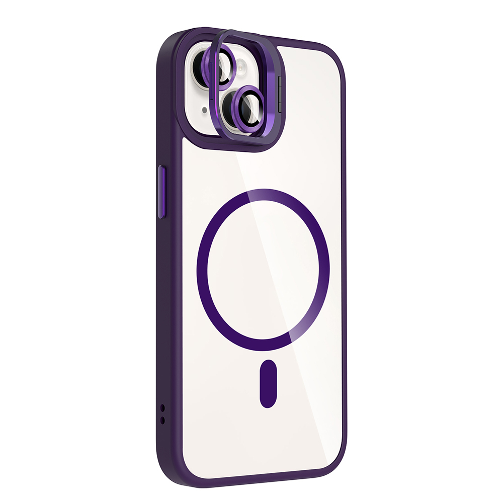 Apple iPhone 13 Case Stand Camera Lens Gift M-Safe Charging Feature Zore Etro Cover - 12