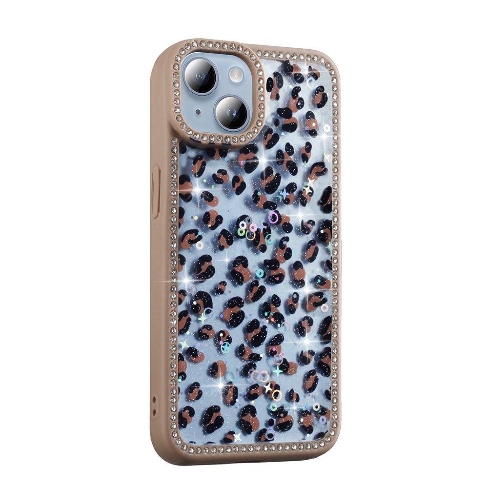 Apple iPhone 13 Case Stone and Glitter Design Zore Azra Cover - 6