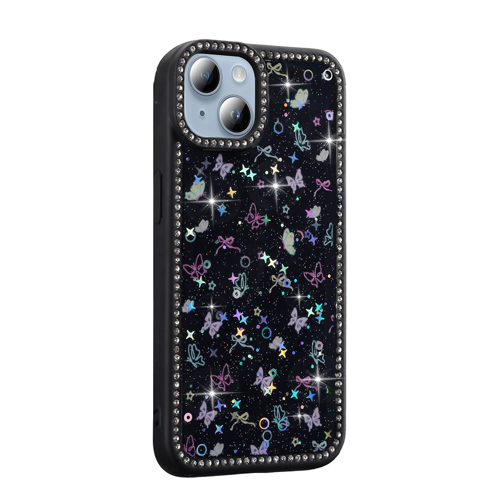 Apple iPhone 13 Case Stone and Glitter Design Zore Azra Cover - 5