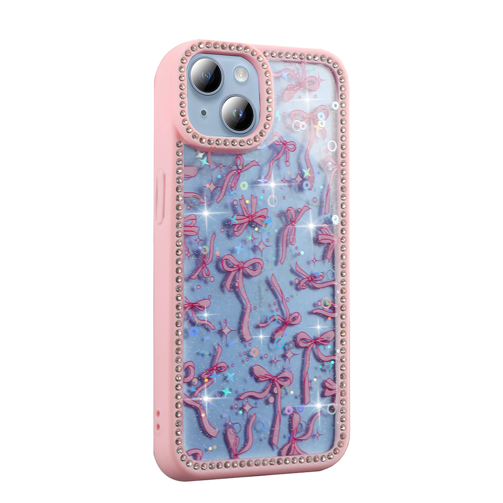 Apple iPhone 13 Case Stone and Glitter Design Zore Azra Cover - 7