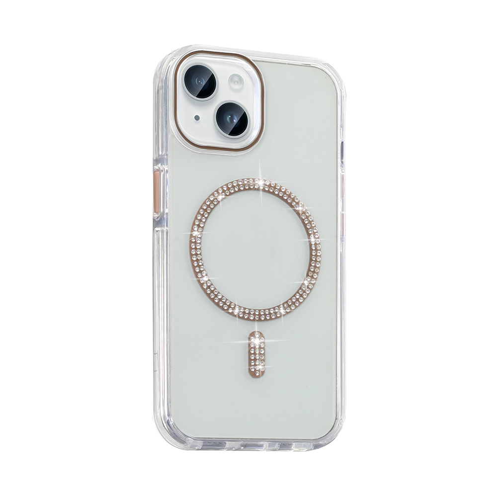 Apple iPhone 13 Case Stone Design M-safe Charging Feature Zore Koment Silicone Cover - 8