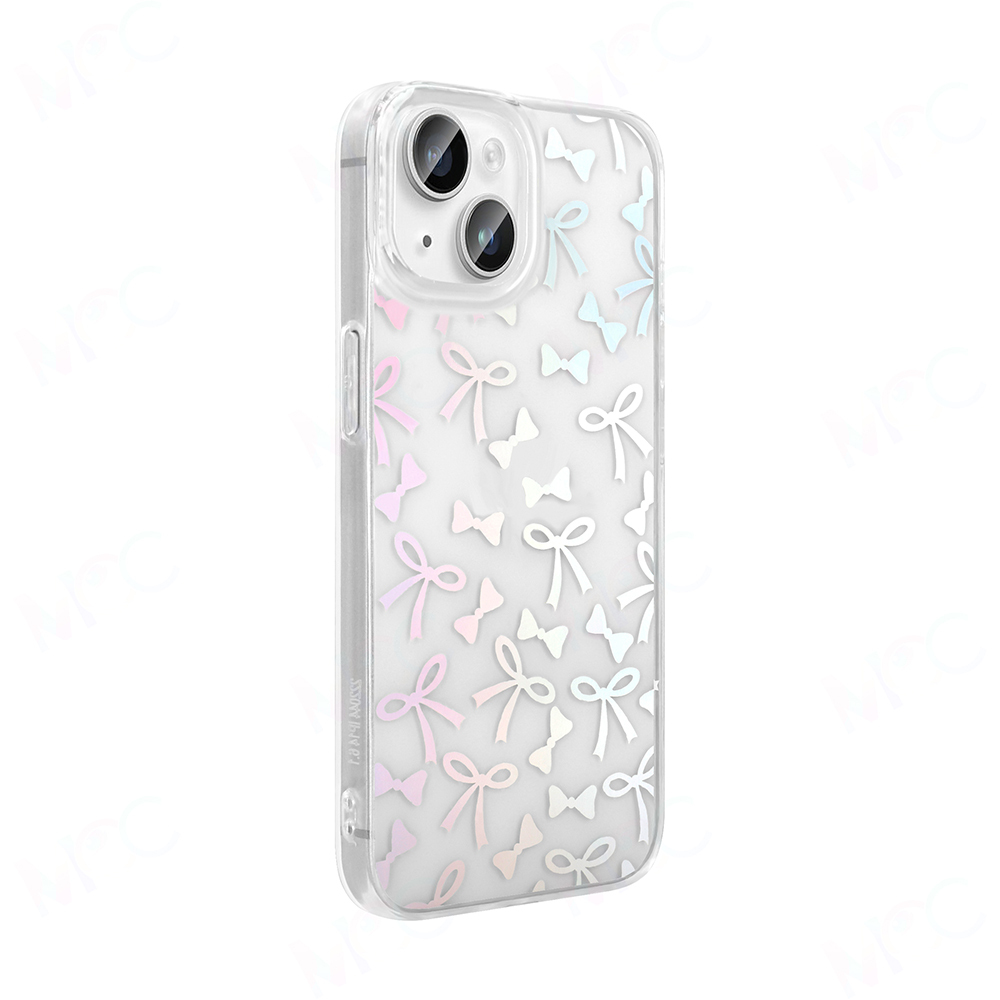 Apple iPhone 13 Case Transparent Figured Zore Folk Hard Cover - 10