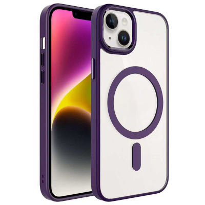 Apple iPhone 13 Case Wireless Charging Zore Krom Magsafe Silicone Cover Derin Mor