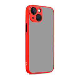 Apple iPhone 13 Case Zore Hux Cover Red