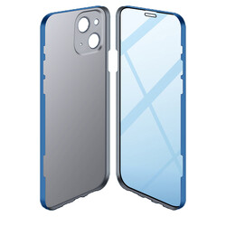 Apple iPhone 13 Case Zore Led Cover Blue