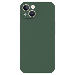 Apple iPhone 13 Case Zore Mara Lansman Cover Dark Green