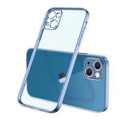 Apple iPhone 13 Case Zore Matte Gbox Cover Blue