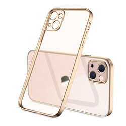 Apple iPhone 13 Case Zore Matte Gbox Cover Gold