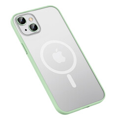Apple iPhone 13 Case Zore Mokka Wireless Cover Green