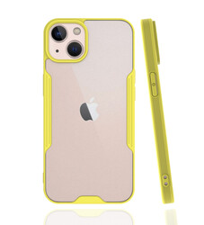 Apple iPhone 13 Case Zore Parfe Cover Yellow