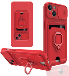 Apple iPhone 13 Case ​Zore Pelit Cover Red