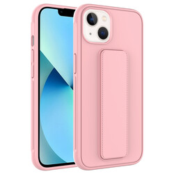 Apple iPhone 13 Case Zore Qstand Cover Pink