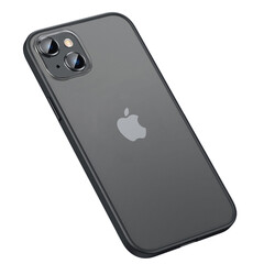 Apple iPhone 13 Case Zore Retro Cover Black