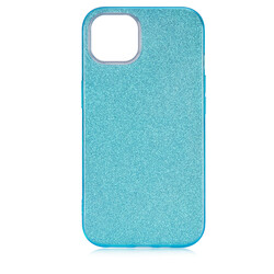 Apple iPhone 13 Case Zore Shining Silicon Blue