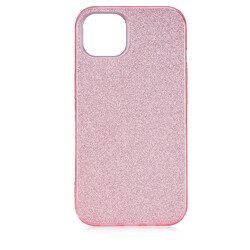 Apple iPhone 13 Case Zore Shining Silicon Rose Gold