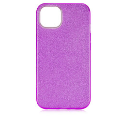 Apple iPhone 13 Case Zore Shining Silicon Purple