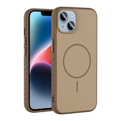 Apple iPhone 13 Case Zore Tea Cover with M-safe Charging Feature Gold