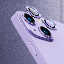 Apple iPhone 13 CL-02 Kamera Lens Koruyucu Mor