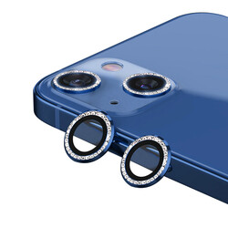 Apple iPhone 13 CL-06 Kamera Lens Koruyucu Mavi