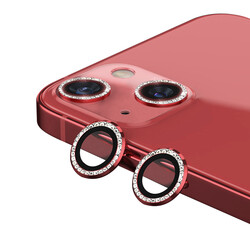 Apple iPhone 13 CL-06 Kamera Lens Koruyucu Kırmızı