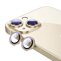 Apple iPhone 13 CL-06 Kamera Lens Koruyucu Gold